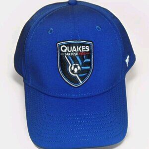 San Jose Earthquakes Quakes MLS Soccer Mens Stretch Fit hat hat sz. Large/XL New